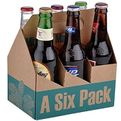 Corrugated Six-Pack Beer Carrier