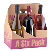 Corrugated Six-Pack Wine Carrier