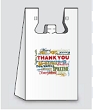 Square Bottom T-Shirt Bag - Multi Thank You