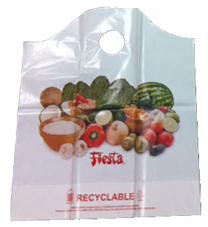 100% Recyclable Lead Free Soft-Loop Handled Poly Shopping Bags